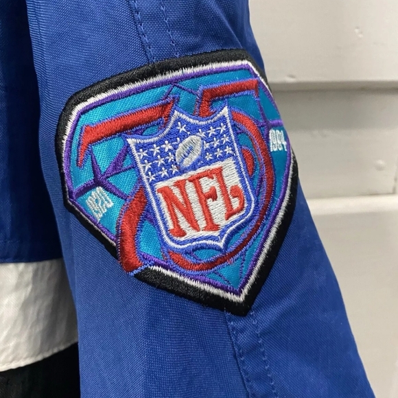 New York Giants Jacket Dro Layer Mens XL Blue Red NFL Full Zip Windbreaker - Picture 5 of 7